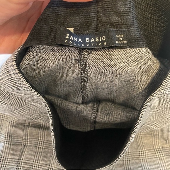 Zara Basic Black White Houndstooth Leggings Size Small - Picture 5 of 11